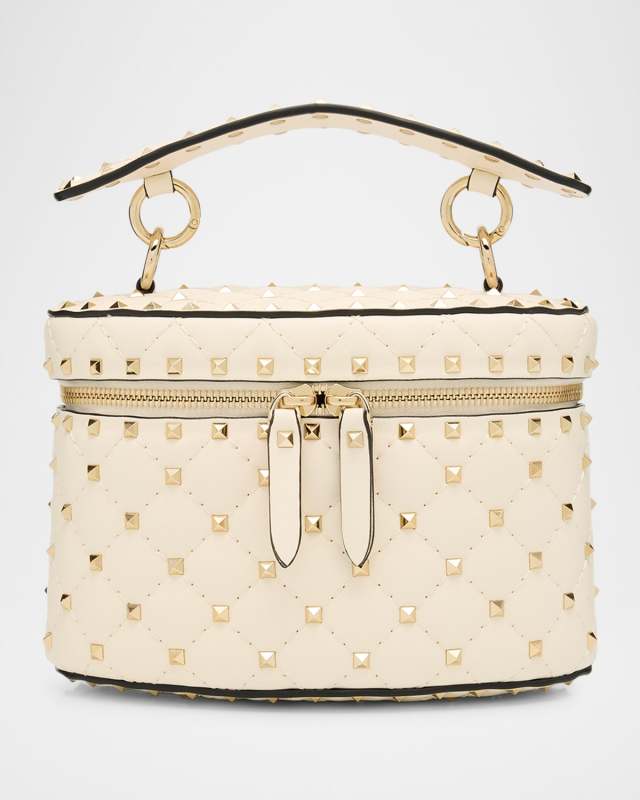 Rockstud Spike Top-Handle Vanity Bag